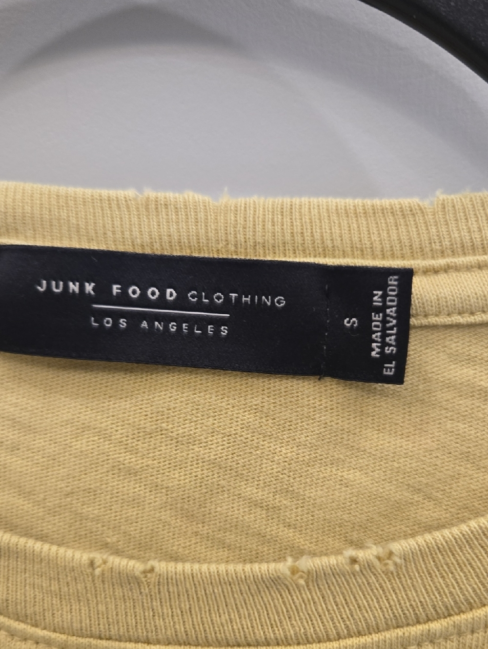 Junk Food Clothing David Bowie Graphic Tee - Yellow & Blue NWT Size Small - Picture 2 of 4